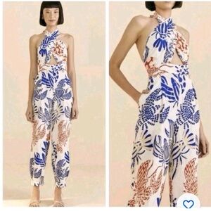 Farm rio Lobster print Halter Jumpsuit M, New with out tags, never worn.
